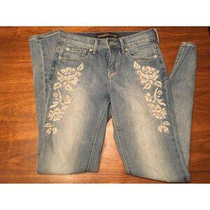 Express Denim Mid Rise Leggings Women’s Size 00R